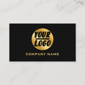 Custom company Business Logo Professional zwart Visitekaartje
