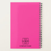 Custom Company Business Logo Promotional Branding Planner (Achterkant)