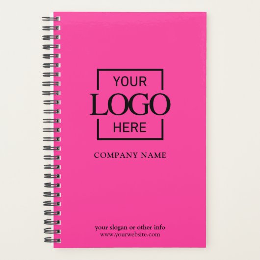 Custom Company Business Logo Promotional Branding Planner (Voorkant)