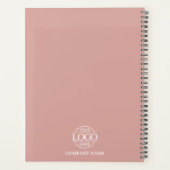 Custom Company Business Logo Promotional Branding Planner (Achterkant)