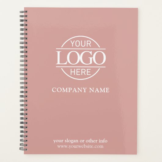Custom Company Business Logo Promotional Branding Planner (Voorkant)