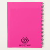 Custom Company Business Logo Promotional Branding Planner (Achterkant)