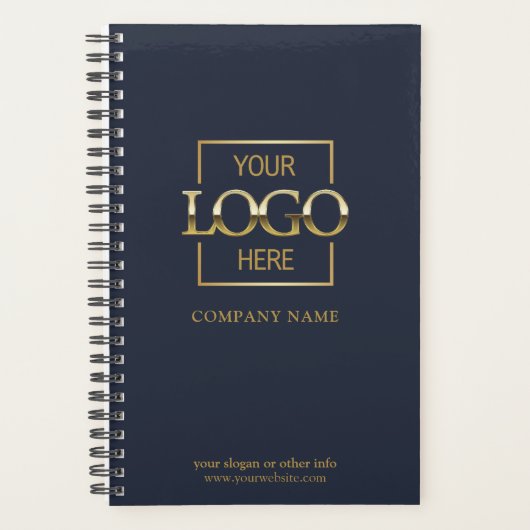 Custom Company Business Logo Promotional Branding Planner (Voorkant)