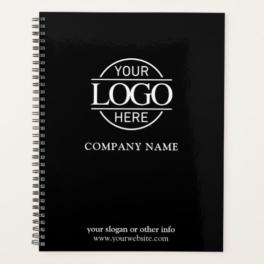 Custom Company Business Logo Promotional Branding Planner (Voorkant)