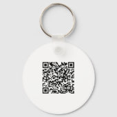 Custom Company Business Logo QR Code Modern Sleutelhanger (Achterkant)