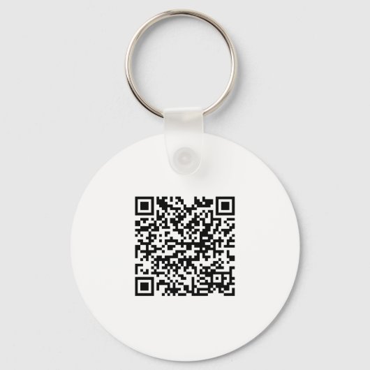 Custom Company Business Logo QR Code Modern Sleutelhanger (Achterkant)