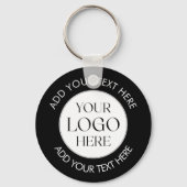 Custom Company Business Logo QR Code Modern Sleutelhanger (Voorkant)