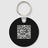 Custom Company Business Logo QR Code Modern Sleutelhanger (Achterkant)