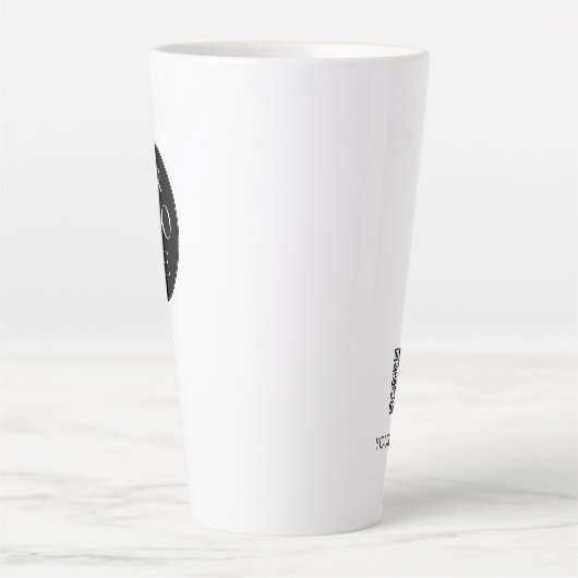 Custom Company Business Logo QR Code Promotional Latte Mok (Voorkant)