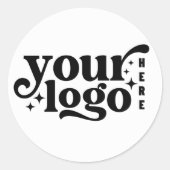 Custom Company Business Logo Ronde Sticker (Voorkant)