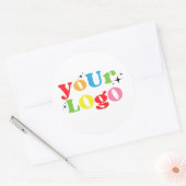 Custom Company Business Logo Ronde Sticker (Envelop)