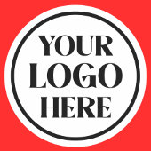 Custom Company Business Logo Ronde Sticker