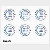 Custom Company Business Logo Ronde Sticker (Vel)