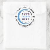 Custom Company Business Logo Ronde Sticker (Tas)