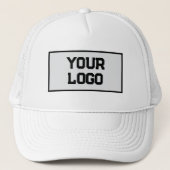 Custom Company Business Logo Trucker Hat Pet (Voorkant)