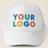 Custom Company Business Logo Trucker Hoed Trucker Pet (Voorkant)