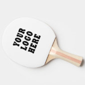 Custom Company Business Merk Logo Tafeltennisbatje (Zijkant)