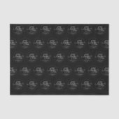 Custom Company Business Personal Logo Black Tissuepapier (Voorkant)