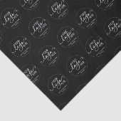 Custom Company Business Personal Logo Black Tissuepapier (Detail)