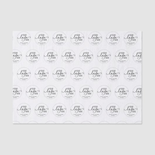 Custom Company Business Personal Logo Branding Tis Tissuepapier (Voorkant)