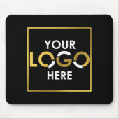 Custom Company Business Your Logo Here Promotional Muismat (Voorkant)