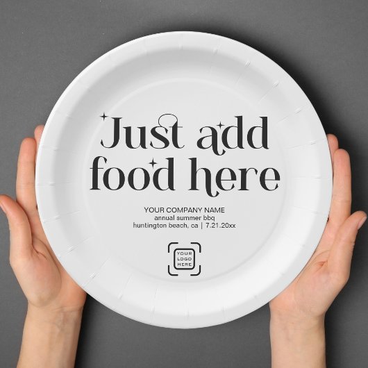 Custom Company Event Party Business Logo Funny Papieren Bordje