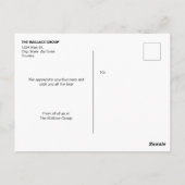 Custom Company Fotocollage dank u Briefkaart (Achterkant)