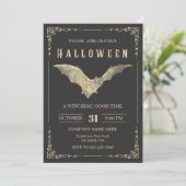 Custom Company Halloween Party Kaart (Staand voorkant)