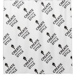 Custom Company Logo Brand display holder Douchegordijn