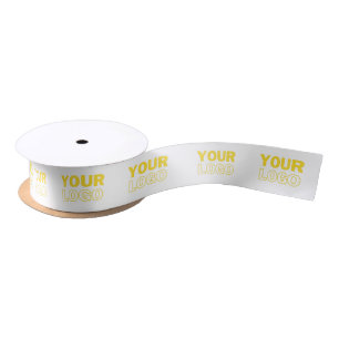 Custom company logo branded business gifts satijnen lint