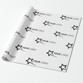 Custom Company Logo Branded Business Wit Cadeaupapier