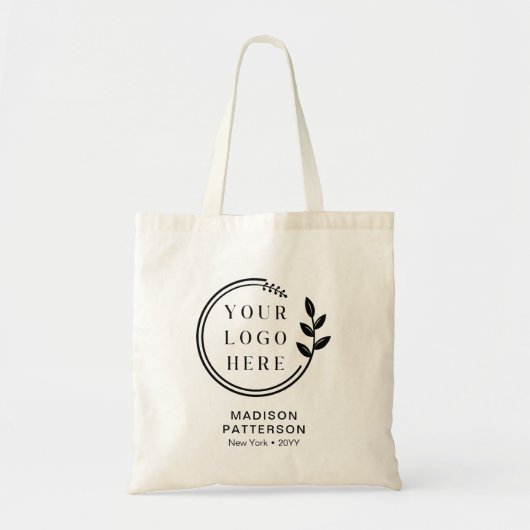 Custom Company Logo Budget Business Custom Name Tote Bag (Voorkant)