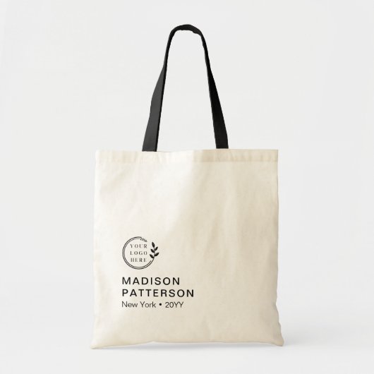 Custom Company Logo Budget Business Custom Name Tote Bag (Voorkant)