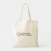 Custom Company Logo Budget Business Custom Name Tote Bag (Achterkant)