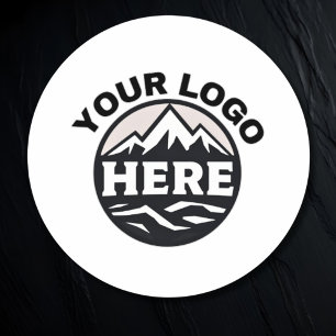 Custom Company Logo Business Branded Circle Ronde Sticker