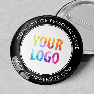 Custom Company Logo Business Corporate Branded Ronde Button 5,7 Cm
