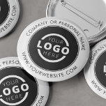 Custom Company Logo Business Corporate Branded Ronde Button 5,7 Cm<br><div class="desc">Creëer uw eigen douane pinback knoopspeld met uw bedrijf logo en gepersonaliseerd merkbericht of contactinfo. Dit is een promotionele wegwerpknoop voor het in de handel brengen van uw zaken op de shows, conferenties, en andere bedrijfgebeurtenissen. U kunt de achtergrondkleur eenvoudig wijzigen om deze aan te passen aan uw bedrijfskleuren. Geen...</div>