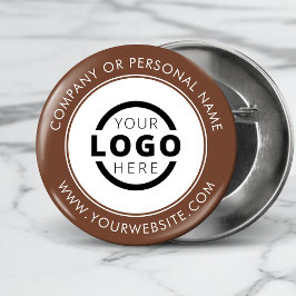 Custom Company Logo Business Corporate Branded Ronde Button 5,7 Cm