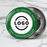 Custom Company Logo Business Corporate Branded Ronde Button 5,7 Cm<br><div class="desc">Creëer uw eigen douane pinback knoopspeld met uw bedrijf logo en gepersonaliseerd merkbericht of contactinfo. Dit is een promotionele wegwerpknoop voor het in de handel brengen van uw zaken op de shows, conferenties, en andere bedrijfgebeurtenissen. U kunt de achtergrondkleur eenvoudig wijzigen om deze aan te passen aan uw bedrijfskleuren. Geen...</div>