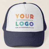 Custom Company Logo Business Employee Trucker Pet (Voorkant)