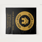 Custom Company Logo Business Event Black Wandkleed (Voorkant (horizontaal))