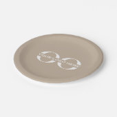 Custom Company Logo Business Event Party Papieren Bordje (Gekanteld)