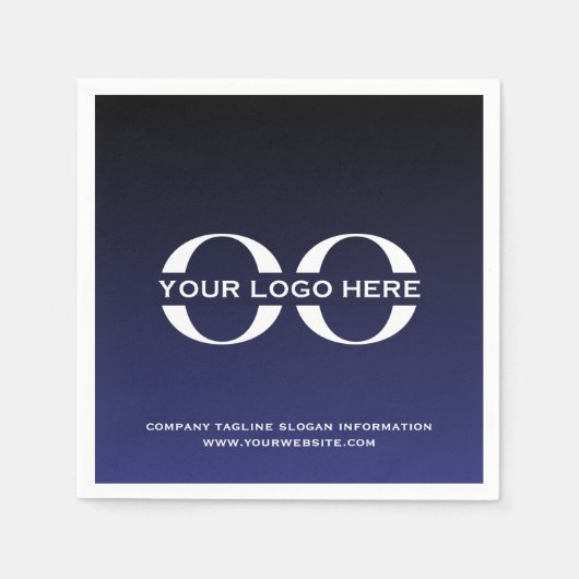 Custom Company Logo Business Event Party Servet (Voorkant)