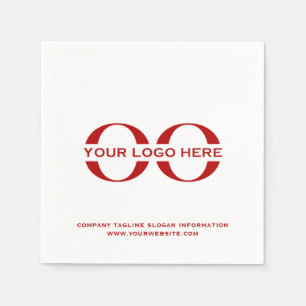 Custom Company Logo Business Event Party Servet