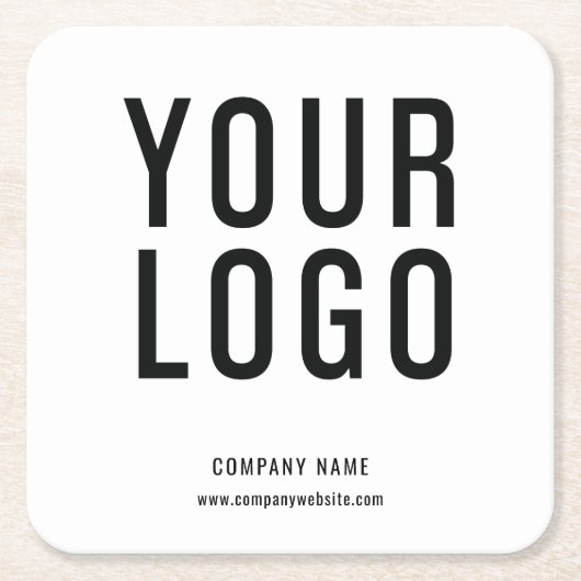 Custom Company Logo Business Kartonnen Onderzetters (Voorkant)