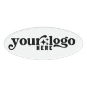 Custom Company Logo Business Oval Badge Tag (Voorkant)