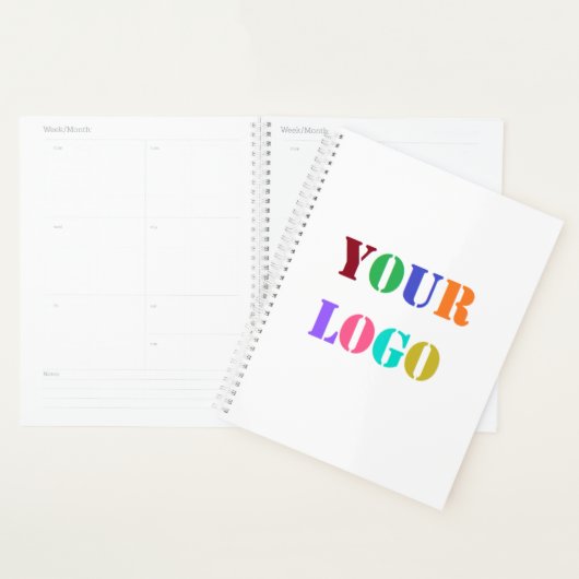 Custom Company Logo Business Planner Sjabloon (Display)