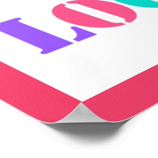 Custom Company Logo Business Poster - Kies kleur (Hoek)