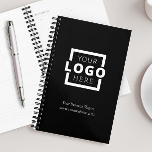 Custom Company Logo Business Promotion Black Planner