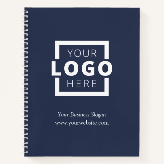 Custom Company Logo Business Promotion Blue Notitieboek (Voorkant)